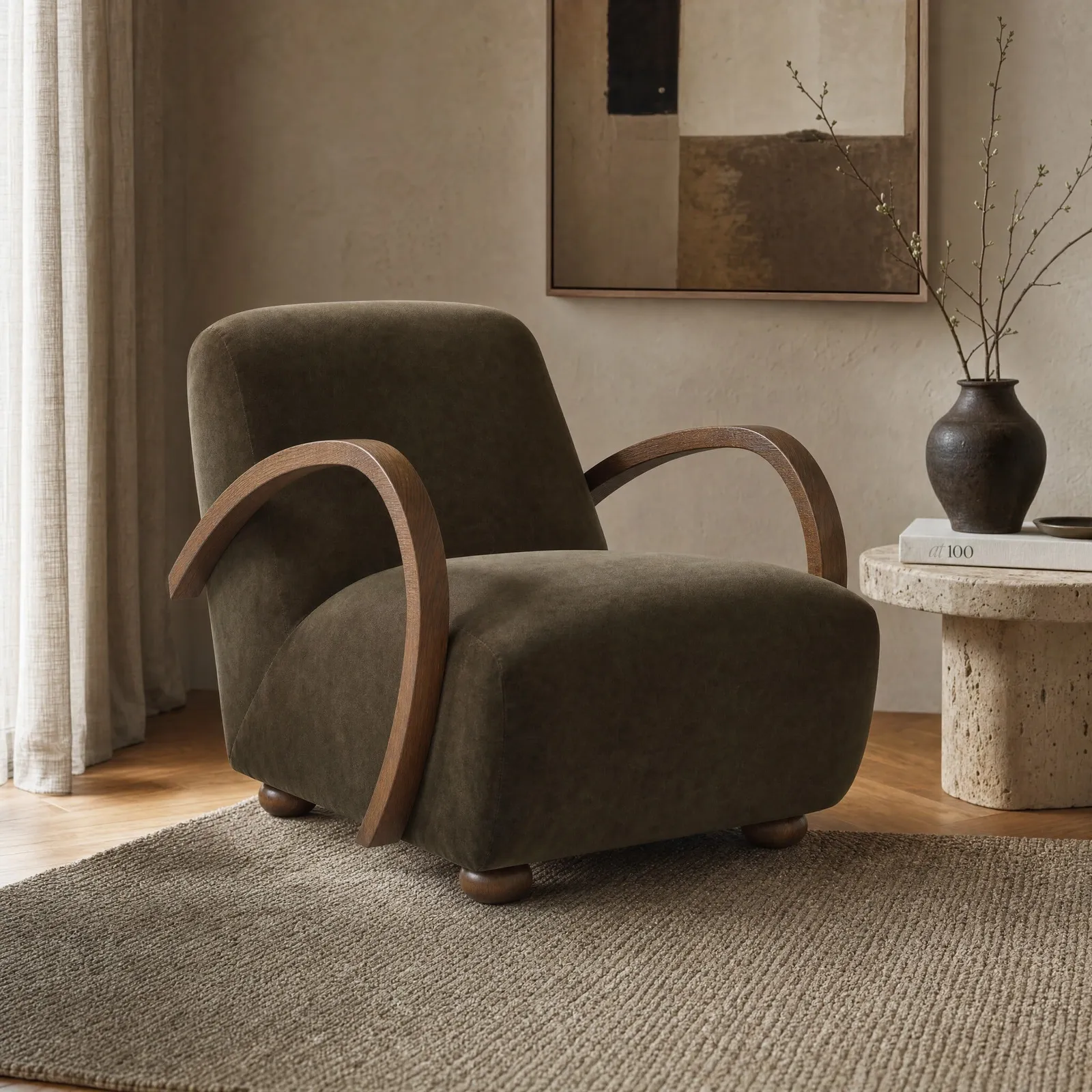 Frankie Armchair Velvet | Barker & Stonehouse 2