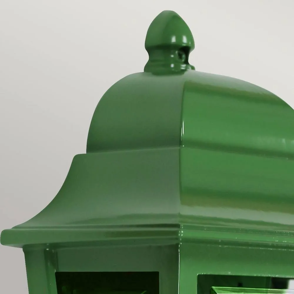 Netlighting Deco Lane 1 Light Half Outdoor Wall Lantern Green IP44 4
