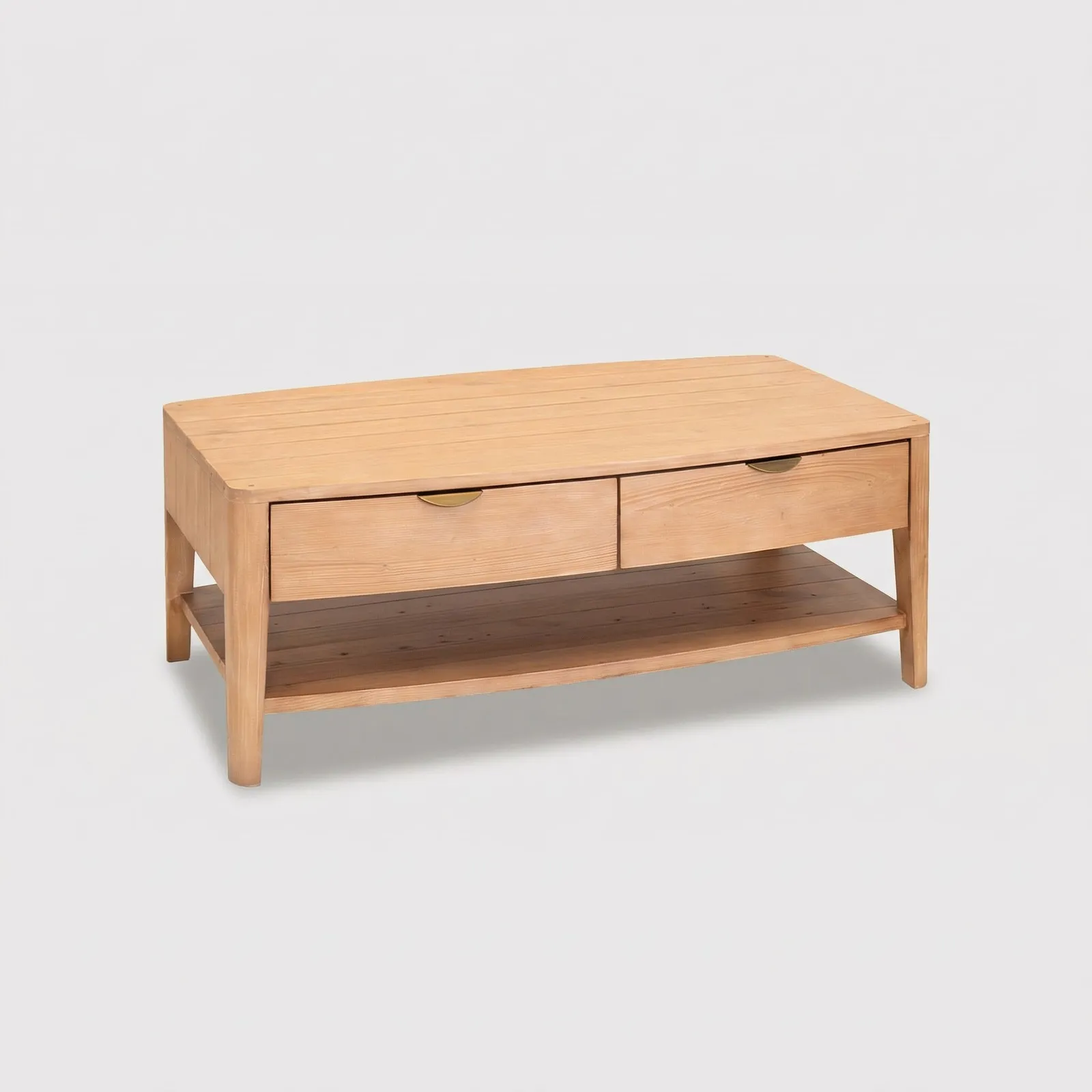 Halstatt 4Drw Coffee Table+Shelf, Pine Wood | Barker & Stonehouse