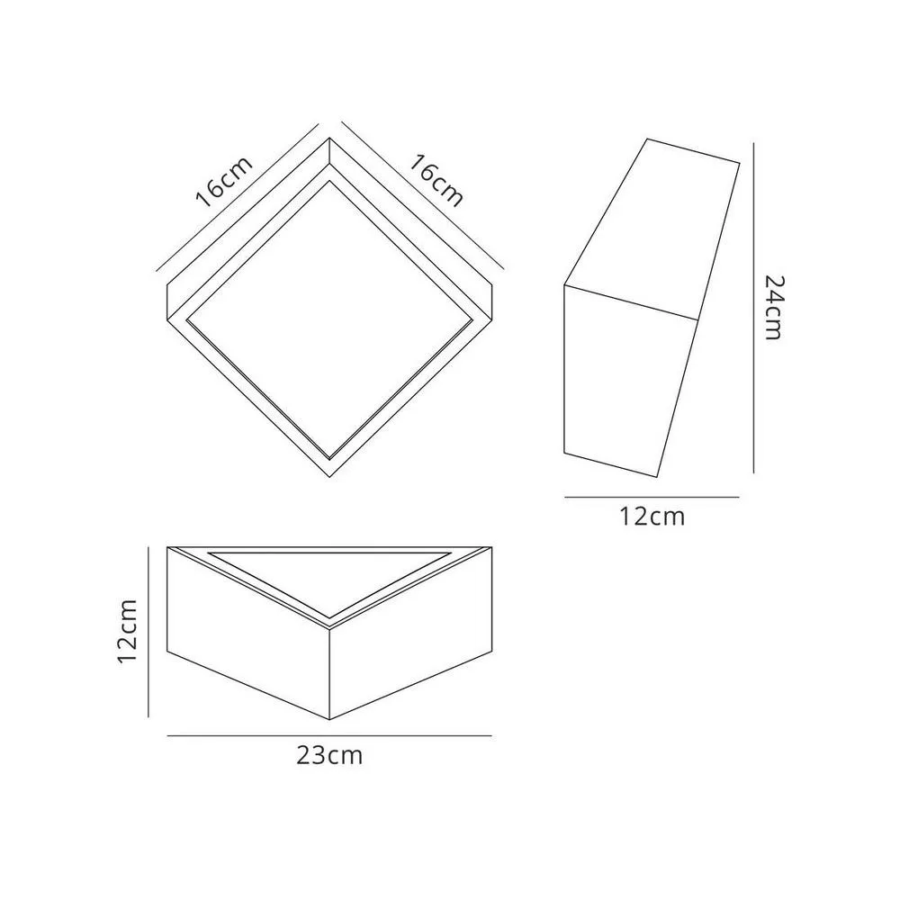 Netlighting Mini Flush Wall Light Square 2x5W G9 LED (not incl.) Matt White IP44 2