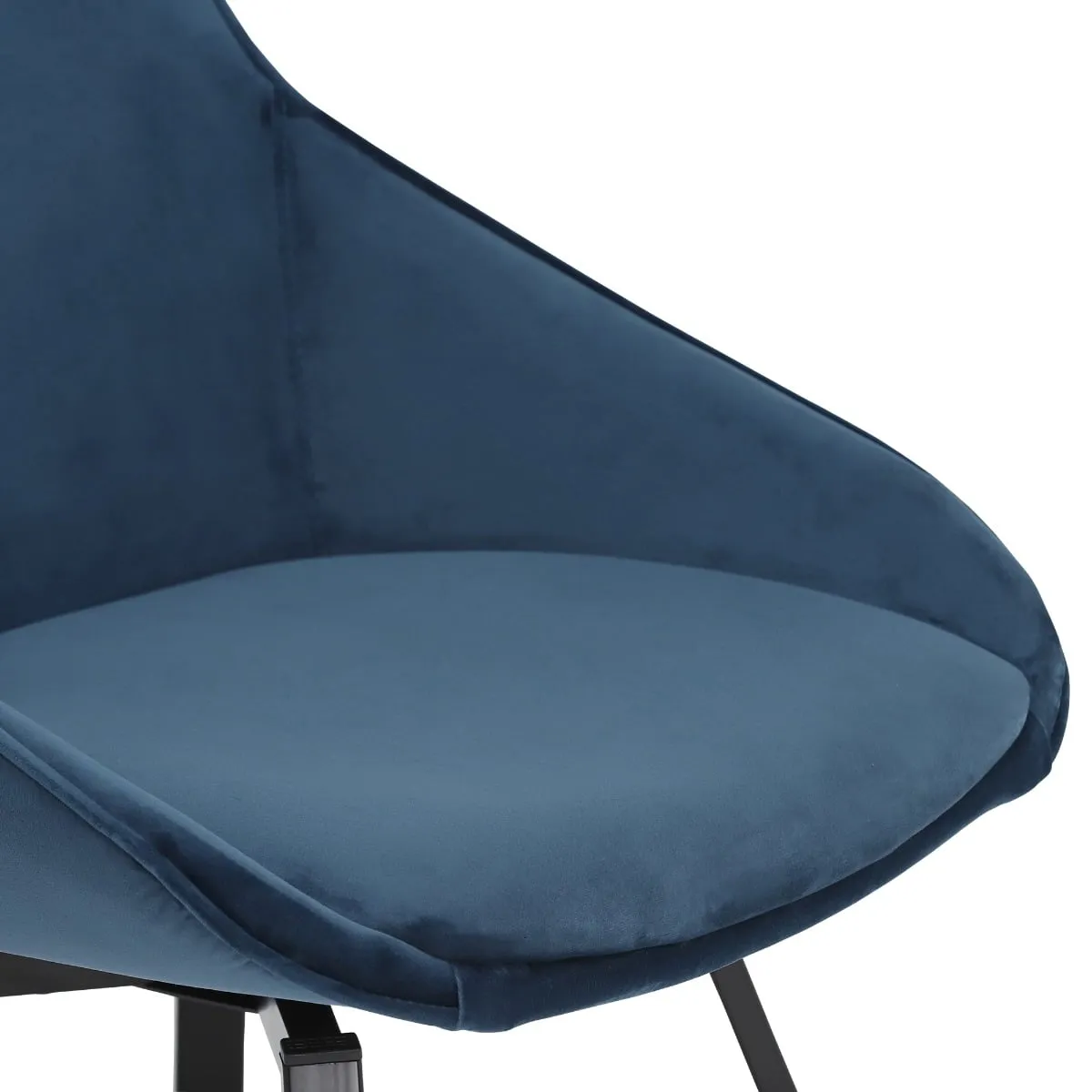 Beckton Leisure Swivel Dining Chair, Blue Velvet | Barker & Stonehouse 6