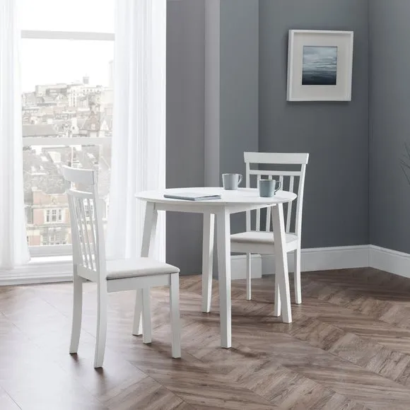 Return - Coast Set of 2 Dining Chairs, Faux Linen