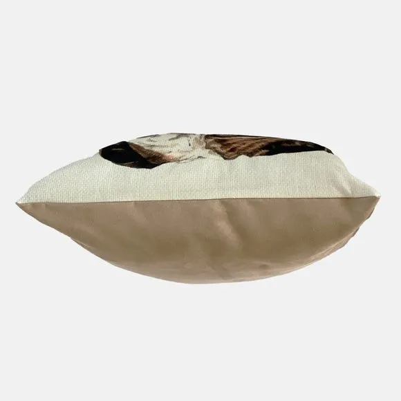 Christine Varley British Bulldog Square Cushion 3