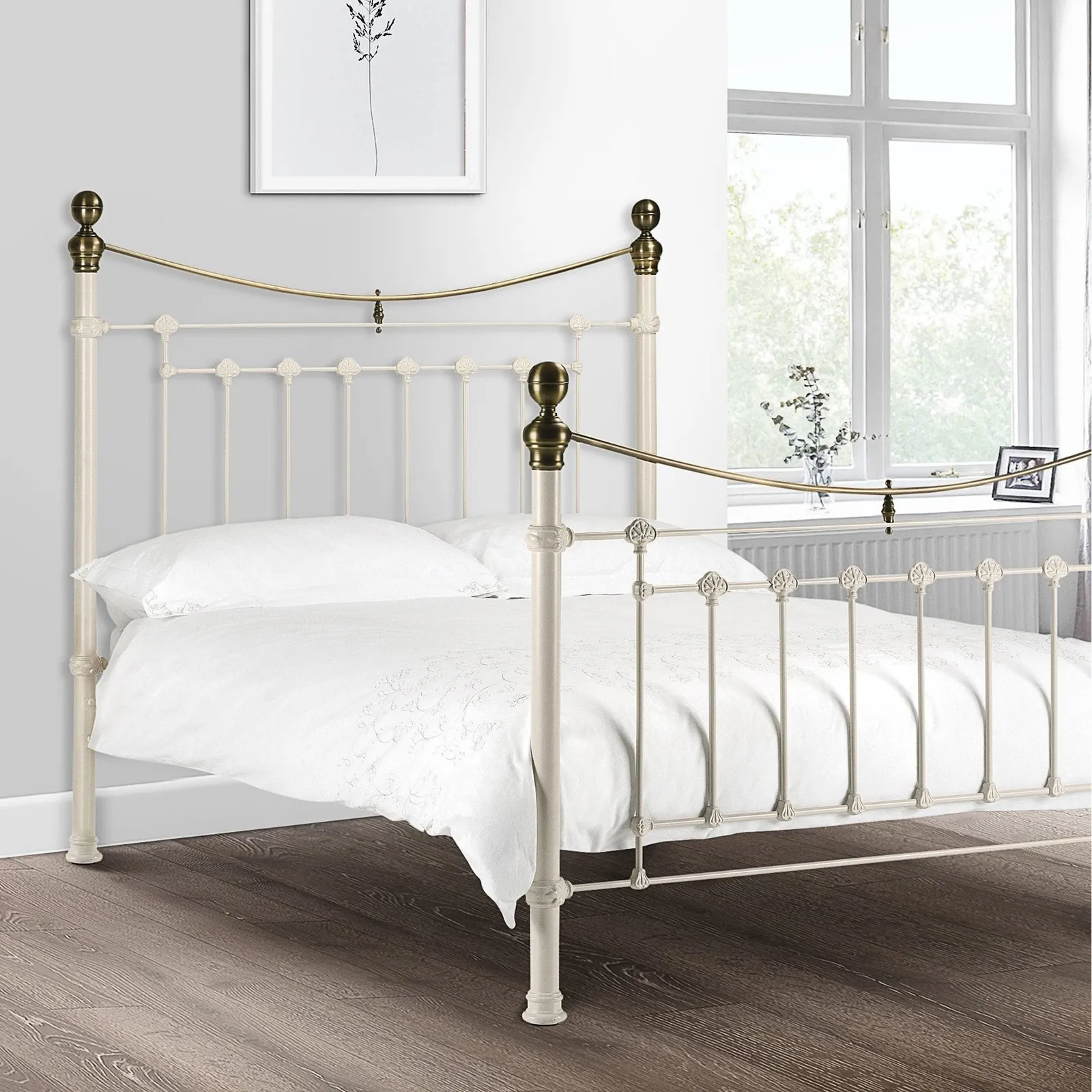 Evie White Bed Frame White