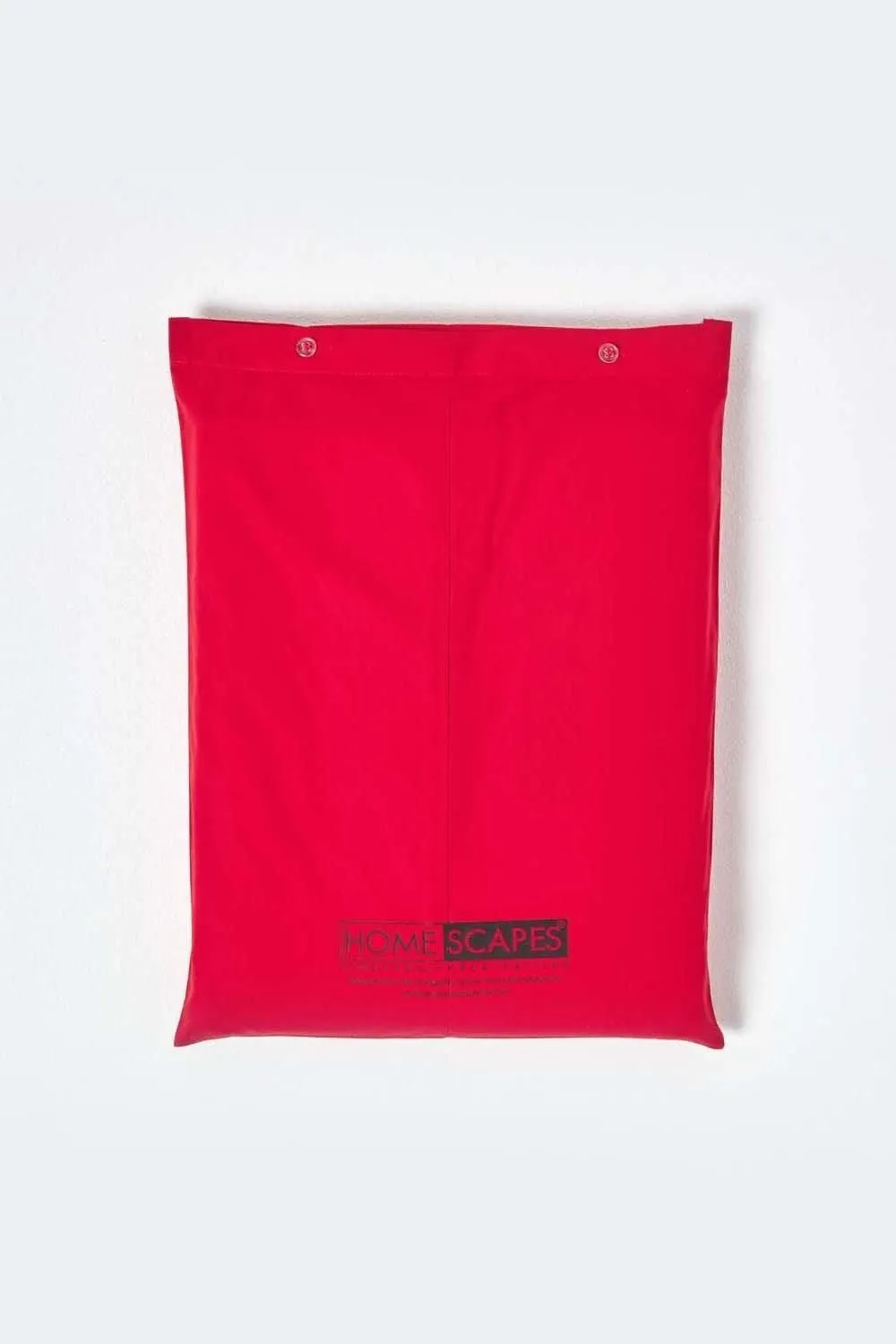 Homescapes Egyptian Cotton Duvet Cover with Pillowcase, 200 TC in Red 6