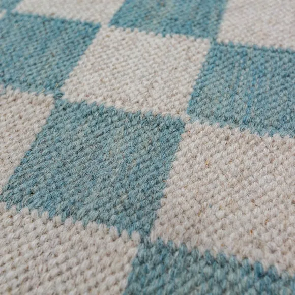 Seb Checkerboard Wool Rug 2