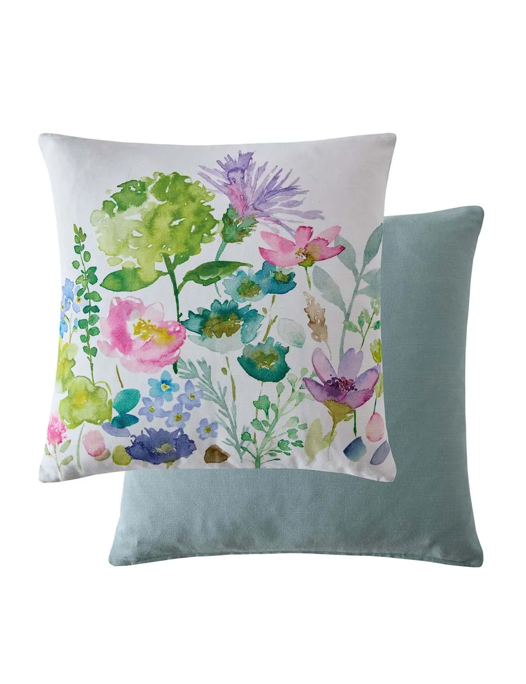 Bluebellgray Pure Cotton Floral Cushion White Mix