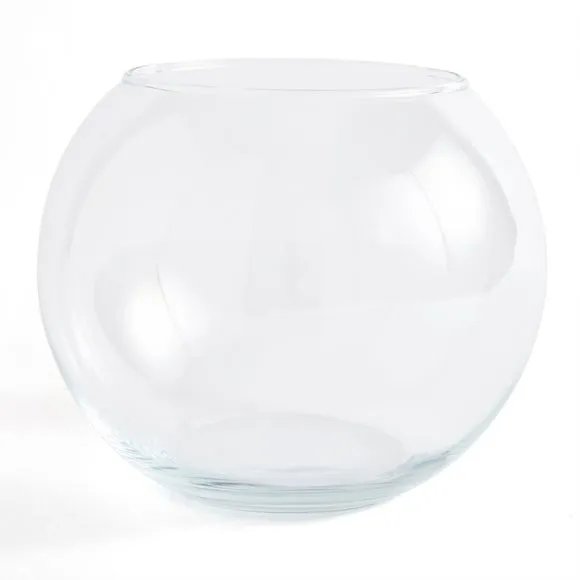 Clear Small Glass Fishbowl Vase 2