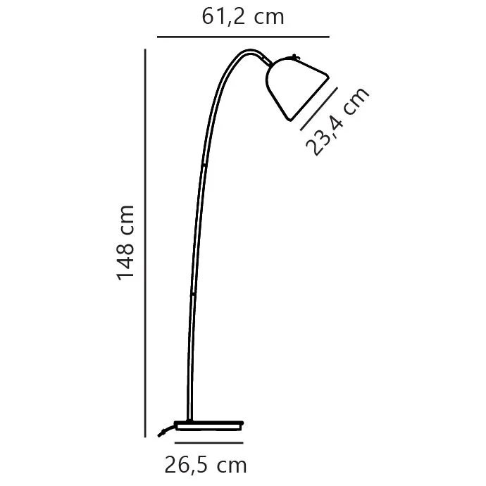 Nordlux Fleur Floor Lamp Beige Metal Livingroom E27 Switch 5
