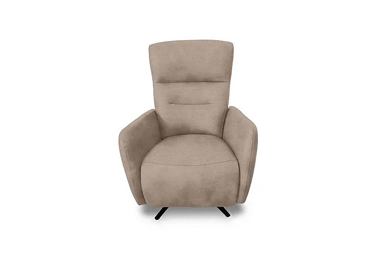 Designer Chair Collection Le Mans Fabric Dual Power Recliner Swivel Chair - R120 Light Khaki