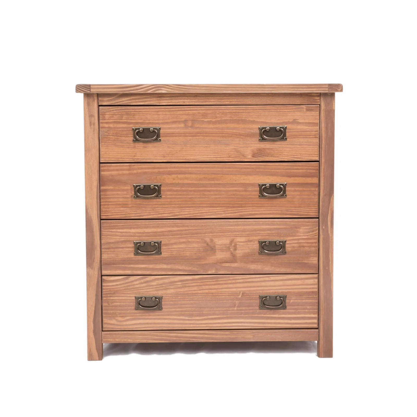Cabinet Bits Padua 4 Drawer Chest of Drawers Bras Drop Handle in Brown 2