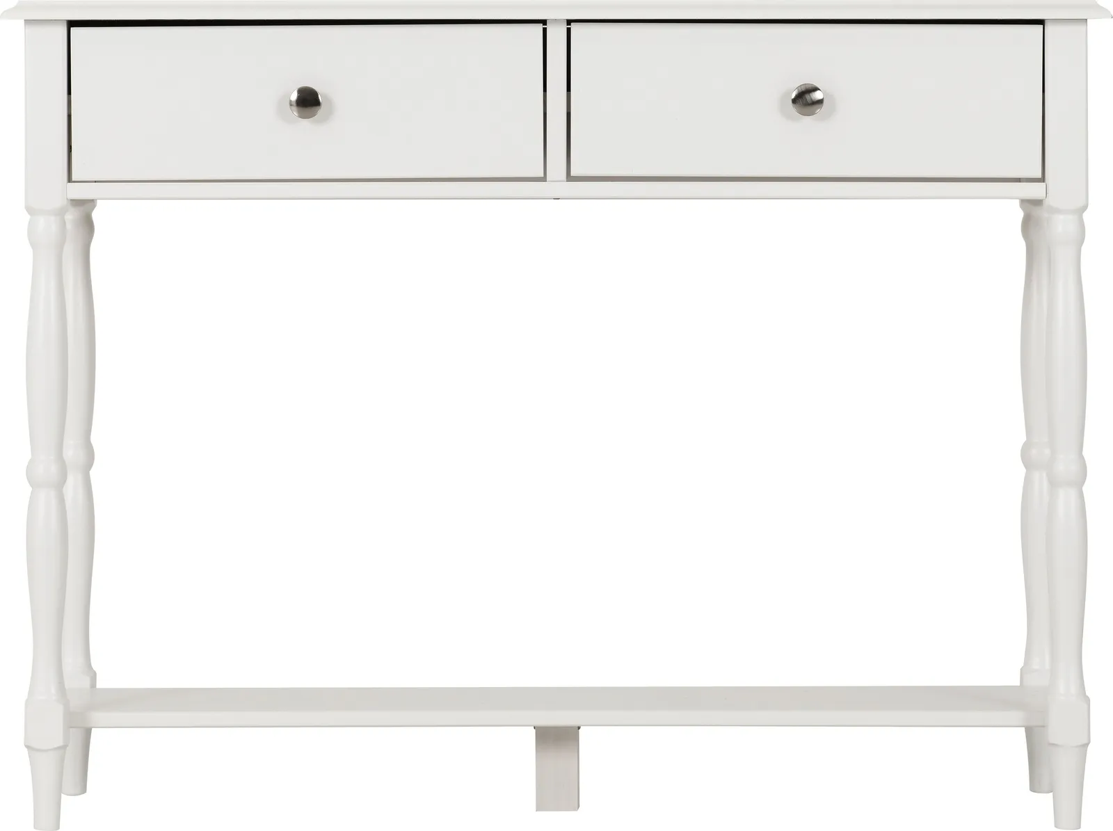 Seconique Stratford 2 Drawer Console Table in White 2