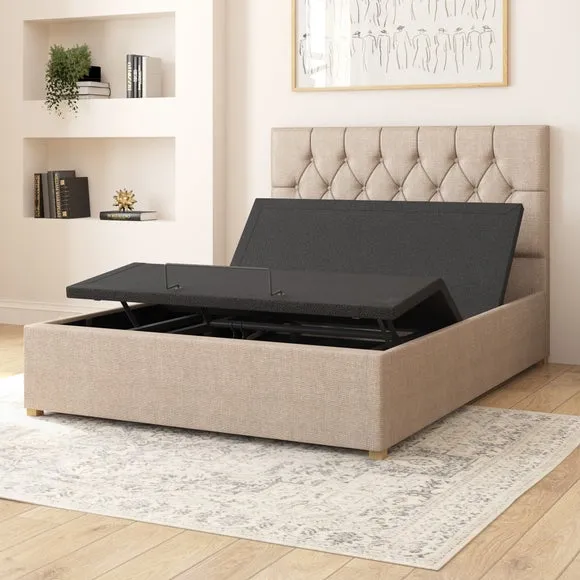 Olivier Eire Linen Adjustable Bed 4