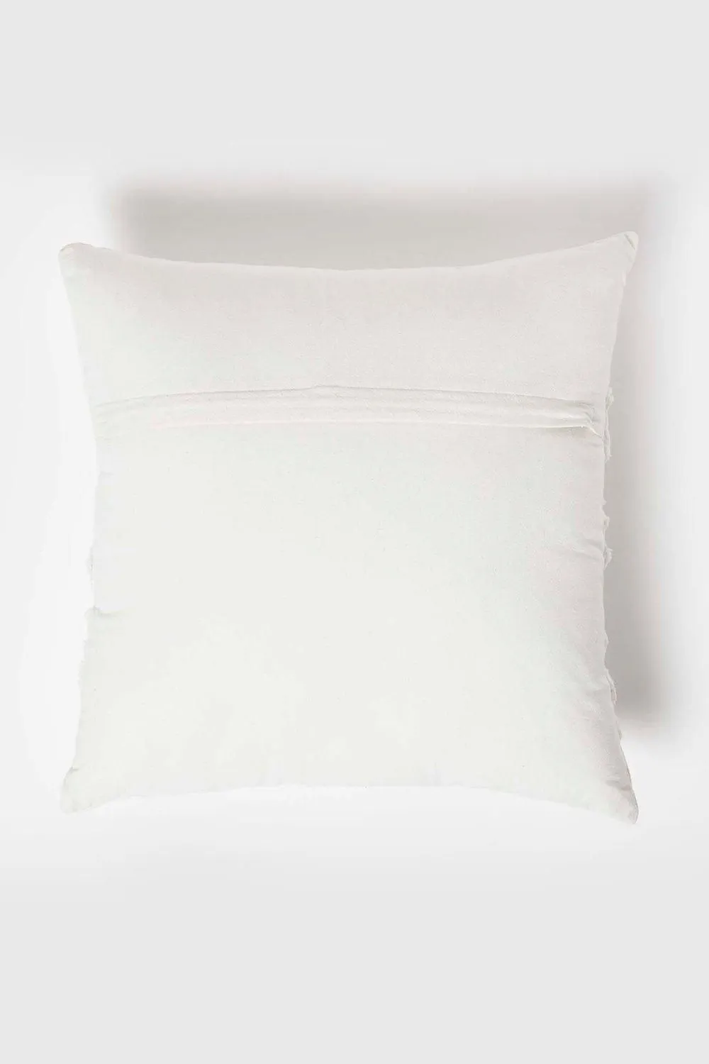 Homescapes Floral Daisy Tufted Cotton Cushion in White 3
