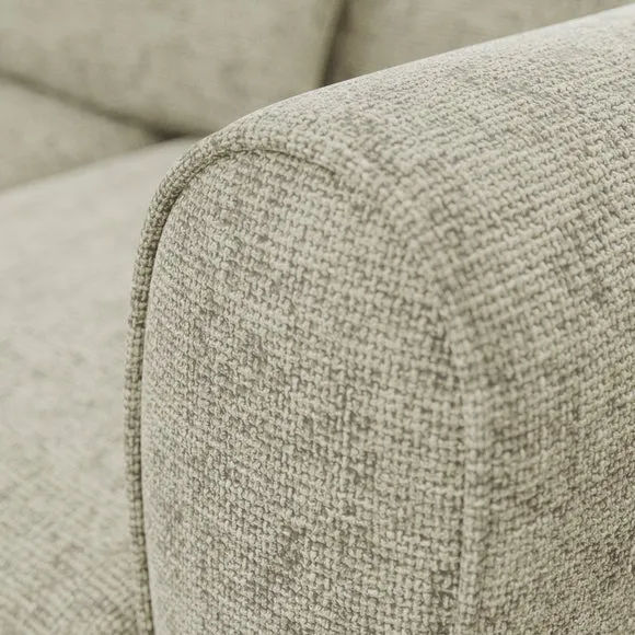 Blake Curved Arm Chunky Chenille Corner Chaise Sofa 5