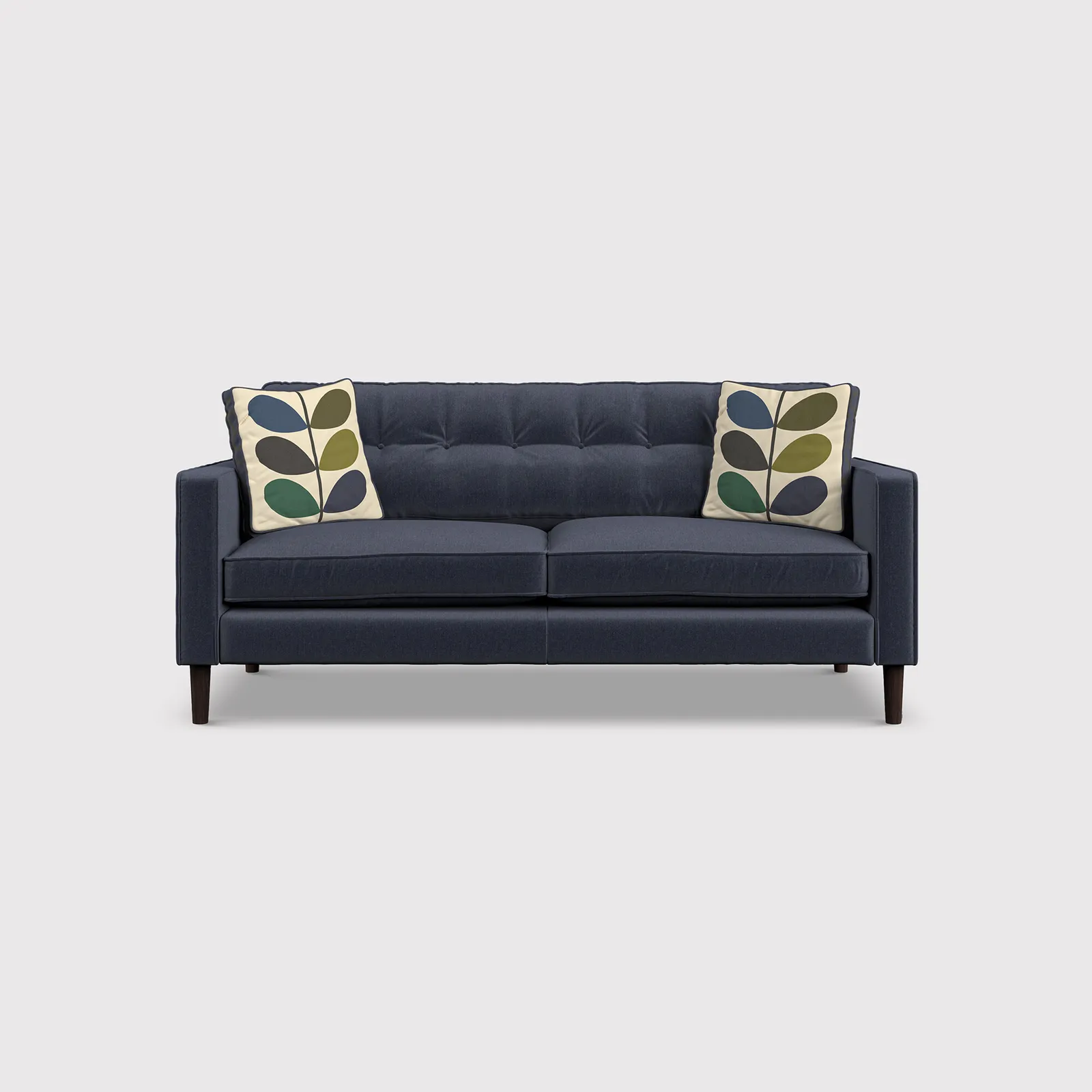 Orla Kiely Ebben Medium Sofa, Navy Fabric | Barker & Stonehouse 1