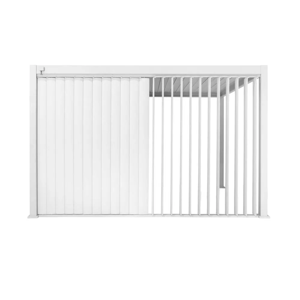 sweeek Vertical adjustable louver panel 4m for Triomphe pergola 4x3m in White 4