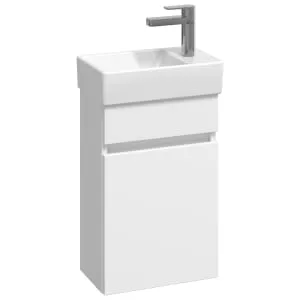 Concept Matt White Compact S1 Vanity Unit & RH Basin - 360mm