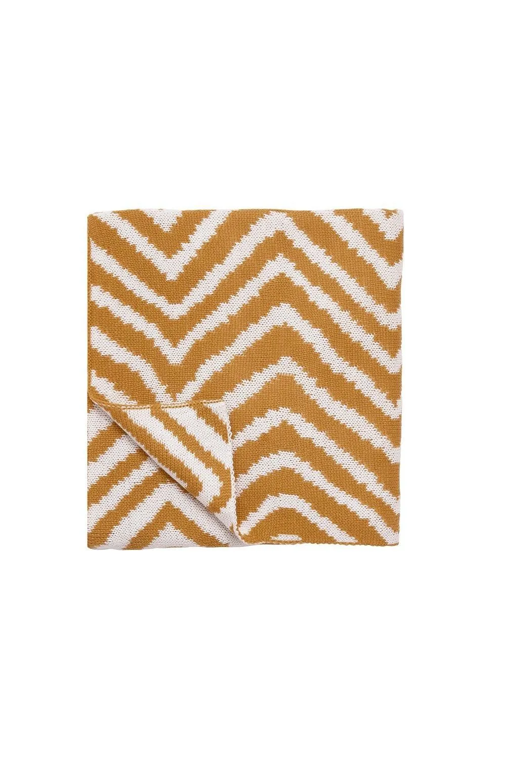 Scion 'Snow Drop Zig Zag' Throw in Burnt Orange