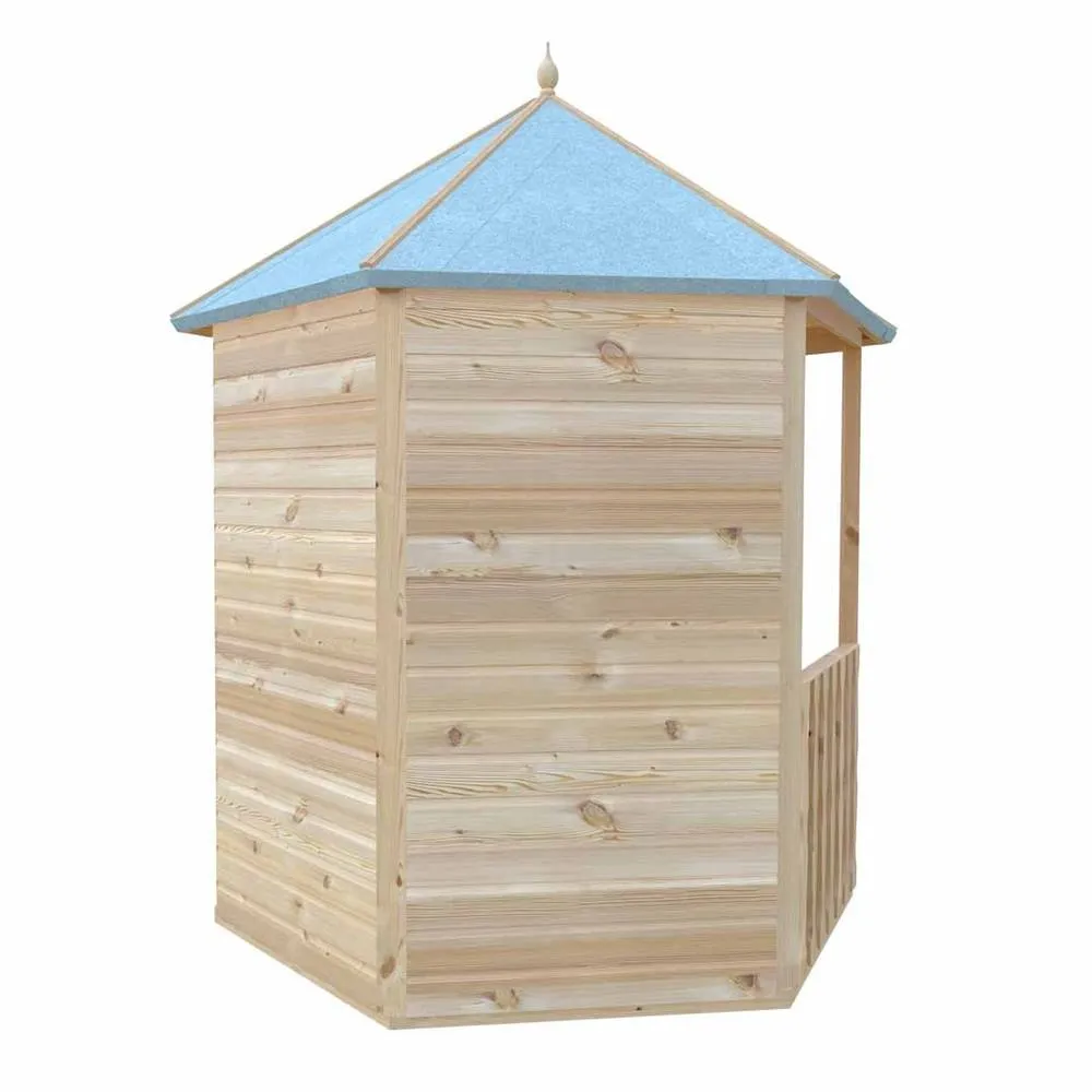 Shires Gazebo Arbour Dip Treated Garden Arch Seat Approx 6 x 7 Feet in Light Brown 5