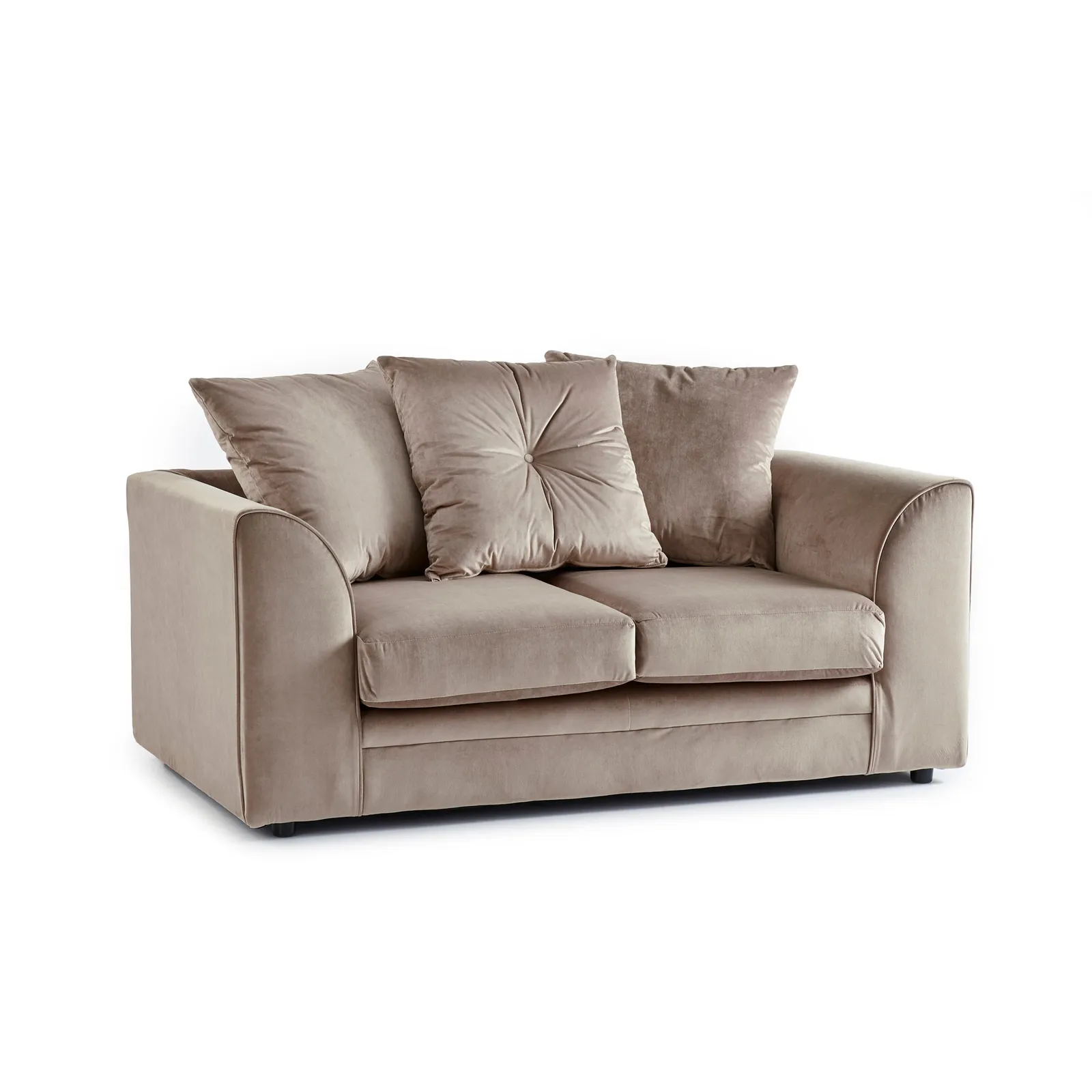 Blake 2 Seater Velvet Sofa Beige