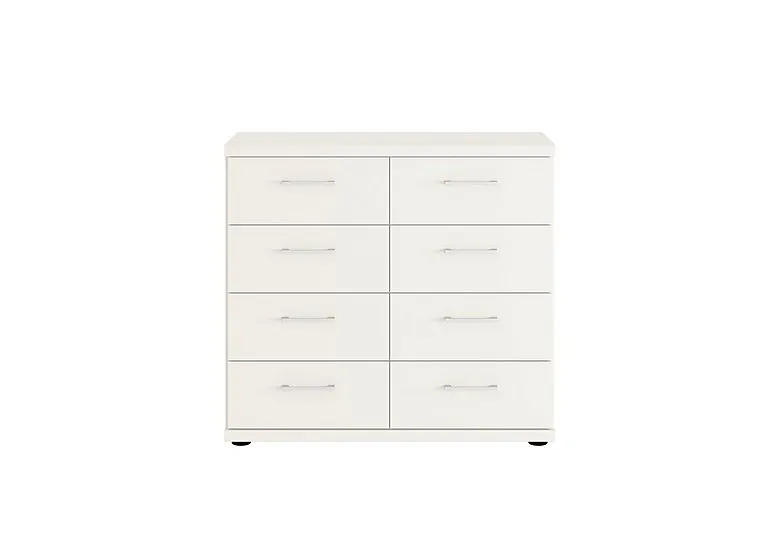 Oxford 8 Drawer Wide Chest - White