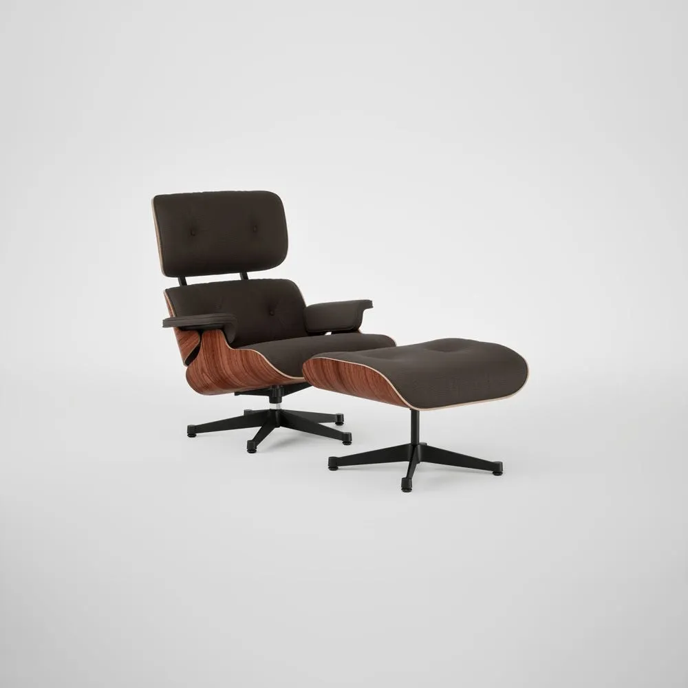 Vitra Eames Lounge Chair & Ottoman Santos Palisander Contemporary L50 77 Brown Black Base 05 1