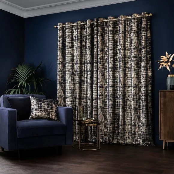 Romano Velour Eyelet Curtains (Blackout Available) 4