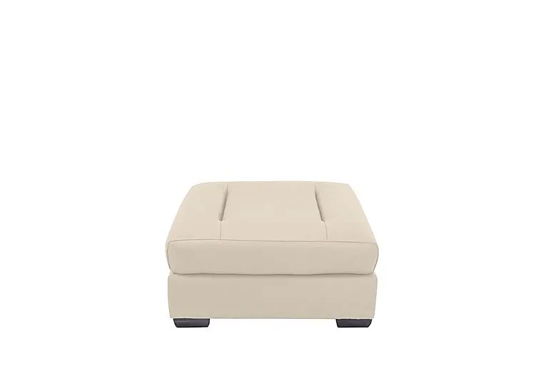Xavier NC Leather Stool - NC Bisque