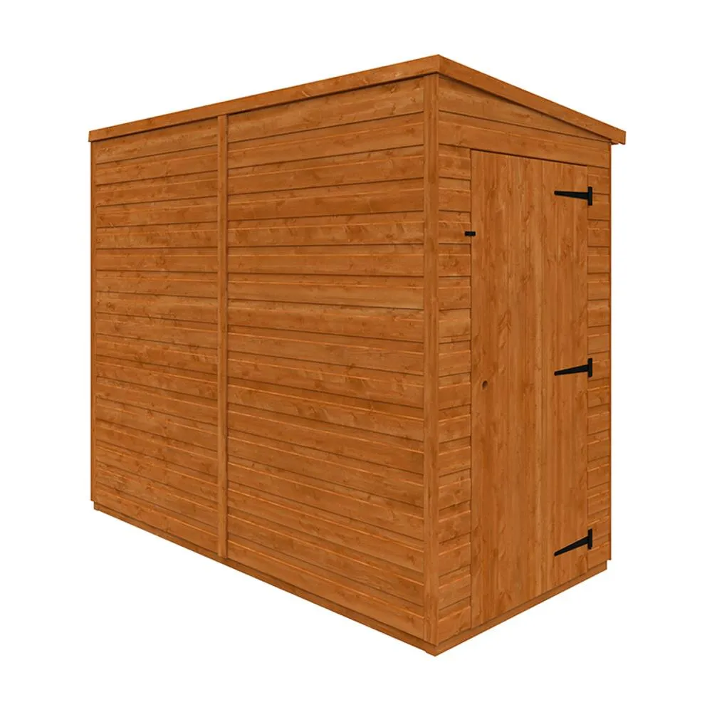 Buttercup Farm 8x4 Flex Pent Windowless 12mm Flex - L238.8 x W115 x H203 cm in Burnt Orange