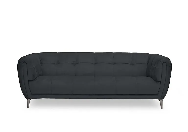 Sienna Fabric 3 Seater Sofa - Opulence Charcoal
