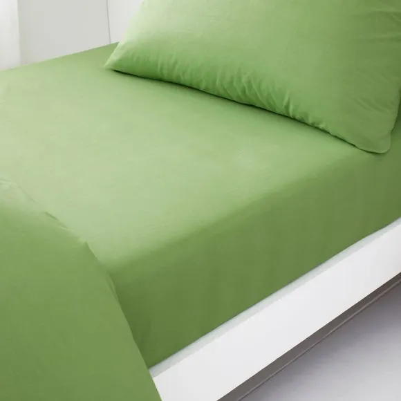 Set of 2 Pure Cotton Fitted Bed Sheets 1