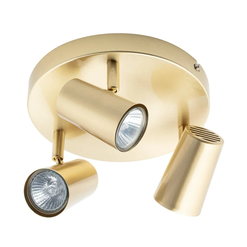 Barley Spotlight Plate, Satin Brass 1