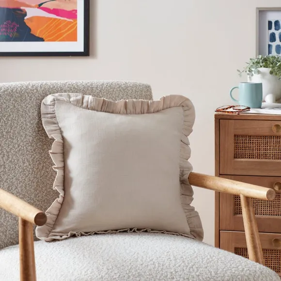 Frilled Gauze Square Cushion 1