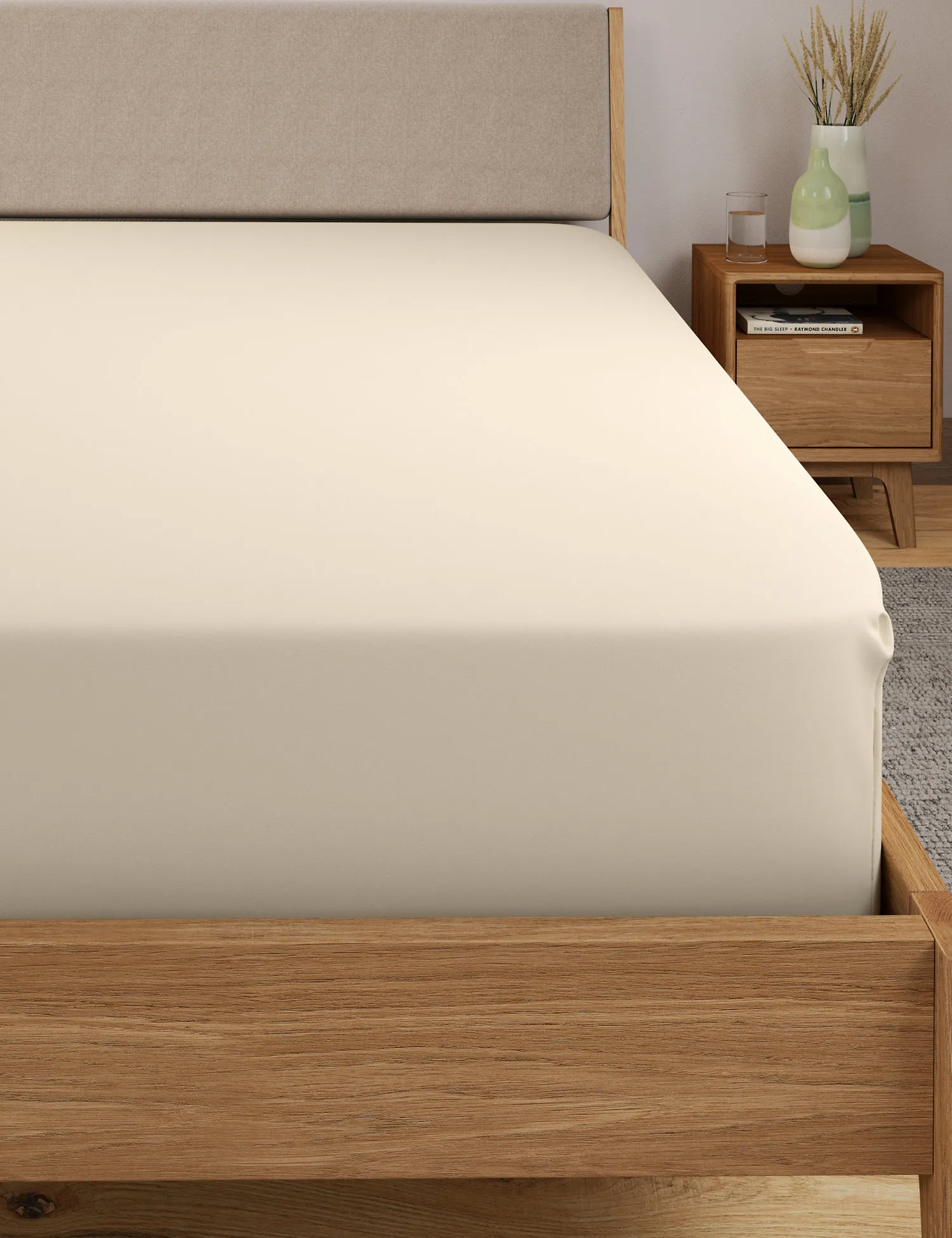 M&S Cotton Rich Percale Extra Deep Fitted Sheet