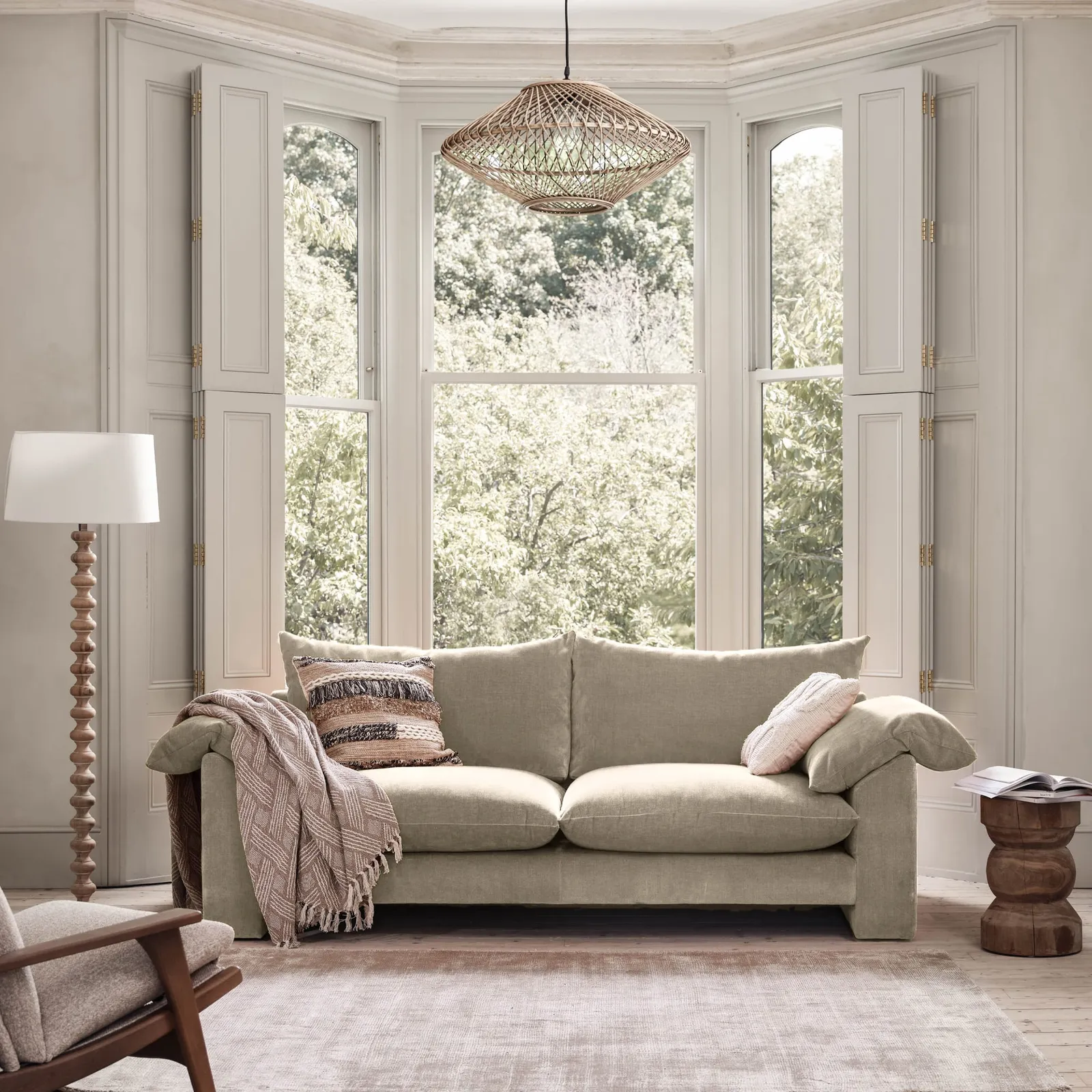 Hoxton Large Sofa, Grey Fabric | Barker & Stonehouse 3