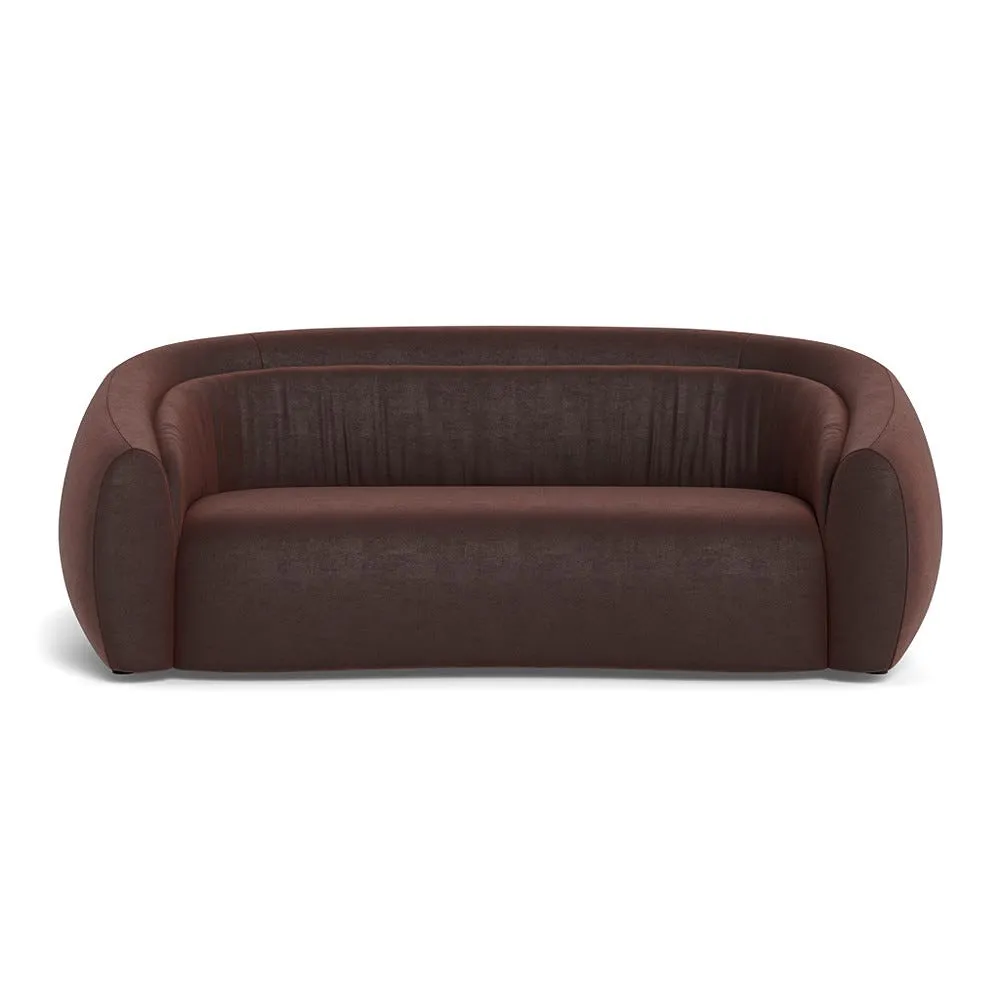 Heal's Flora 3 Seater Sofa Grain Leather Graphite 2