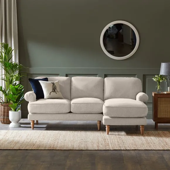 Jolene Soft Texture Corner Chaise Sofa 1