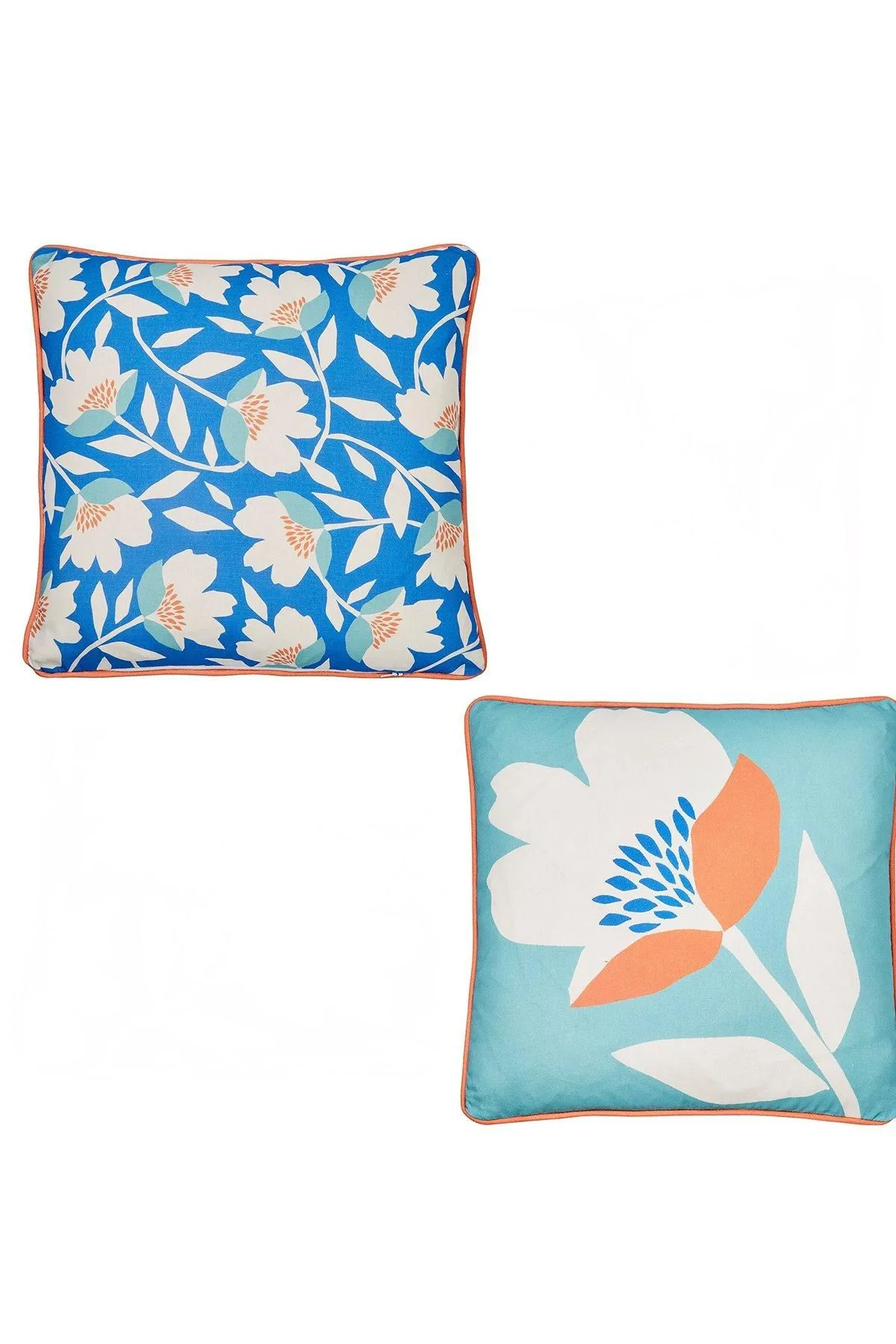 Fusion 'Luna' Outdoor Water & UV Resistant Garden Filled Bench Cushion in Duck Egg Blue 4