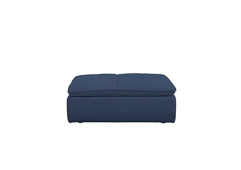 Starlight Express Fabric Storage Chair Footstool - Blue