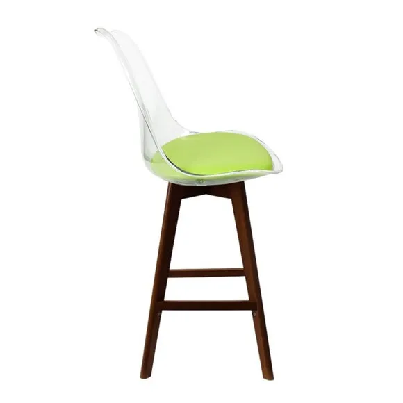 Fusion Living Soho Clear Plastic Bar Stool 4