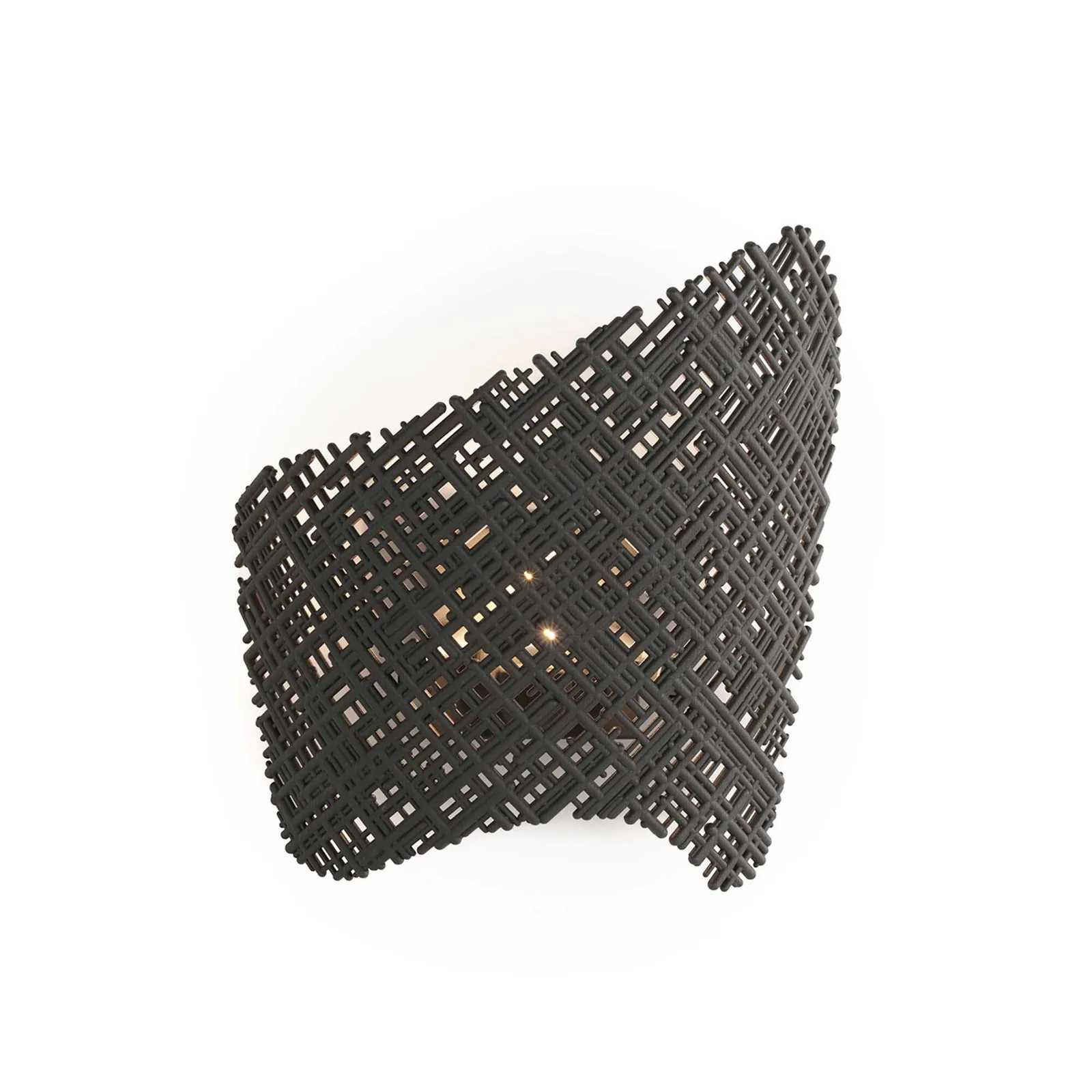 Kartell Tea Applique Wall Lamp 28X12X33 Antracite, Black | Barker & Stonehouse