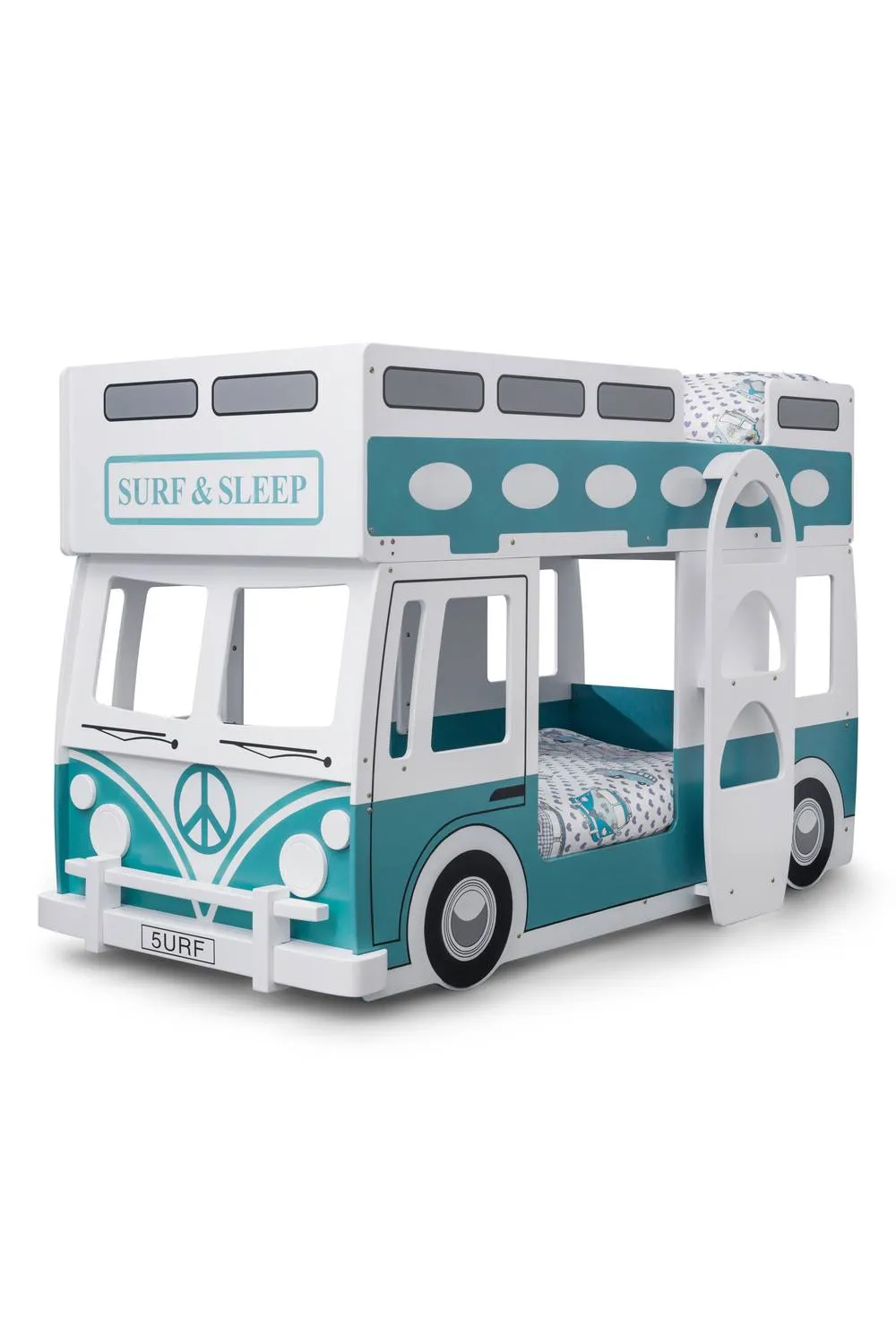 Julian Bowen Campervan Bunk Bed in Teal 2