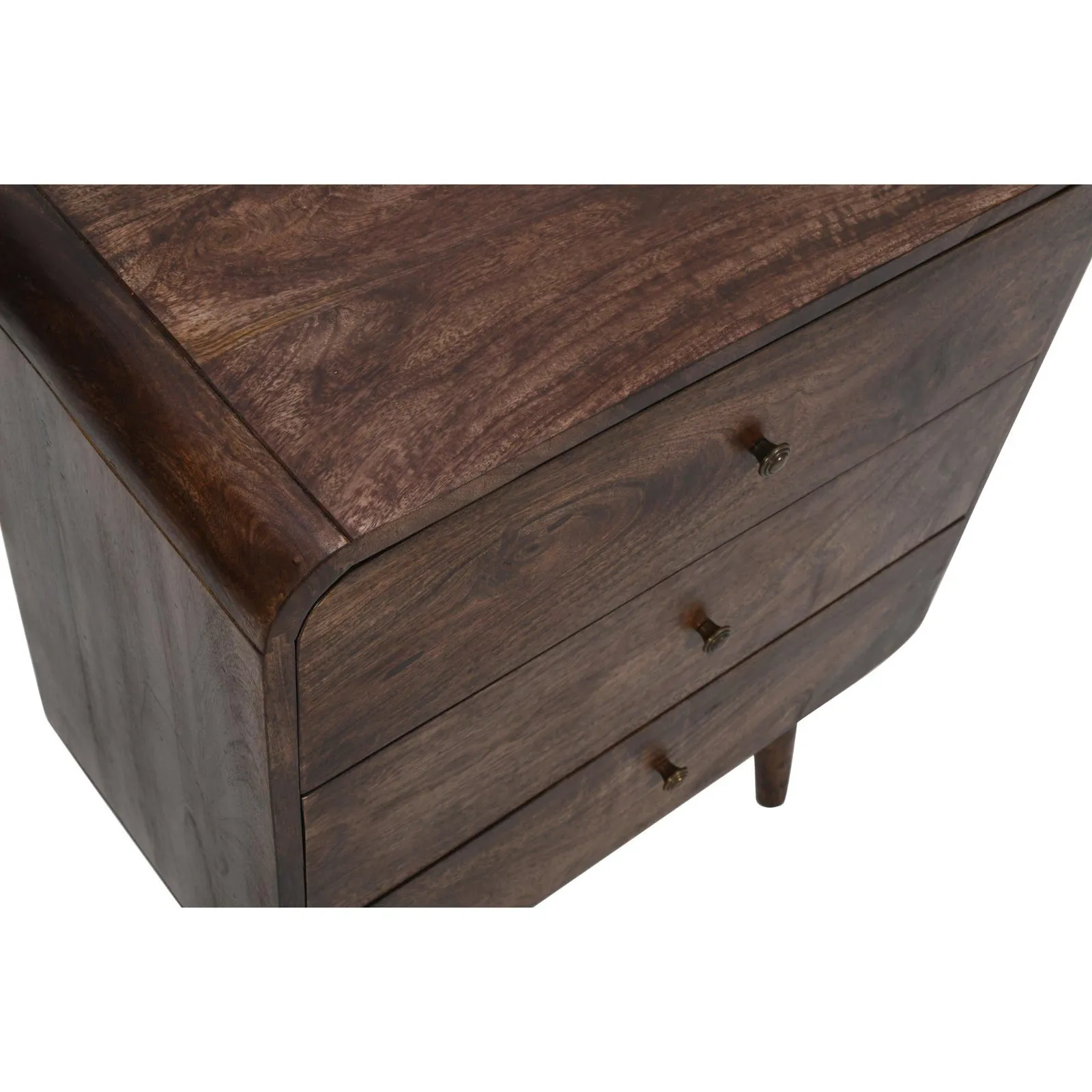 IH Design Malena Dark Mango Wood Chest Of 3 Drawers in Dark Brown 5