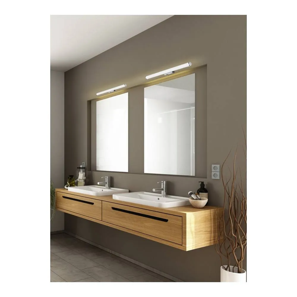 Netlighting Mattimo Modern 60cm Bathroom Wall Lamp Chrome 3000K IP44 UK Stock in Grey 4