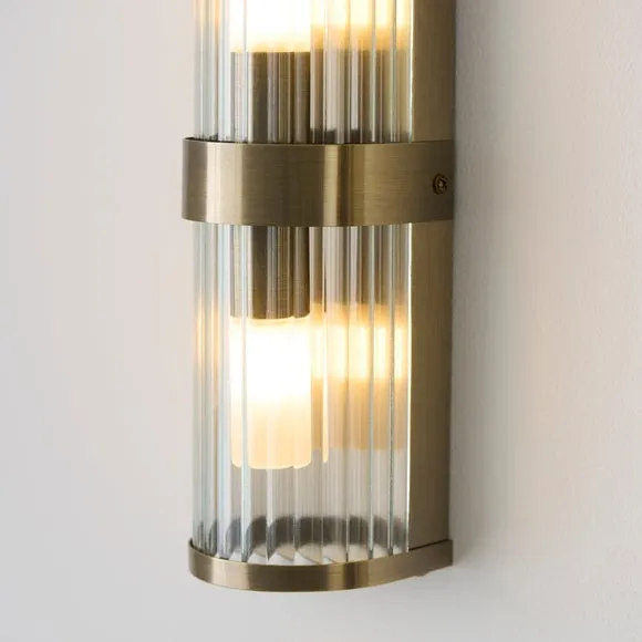 Vogue Hadley Ribbed 2 Light Wall Light 2