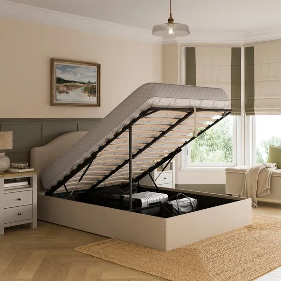 Maylee Textured Ottoman Bed Frame 3
