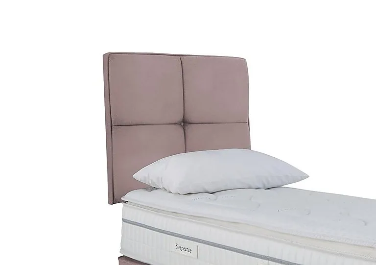 Dalmore Strutted Headboard - Single - Plush Light Pink