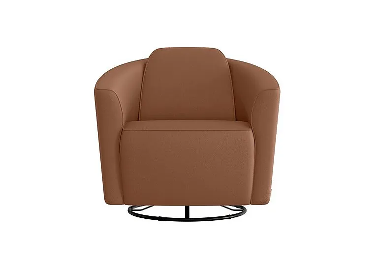 Ketty Leather Swivel Chair - Sofas and Armchairs