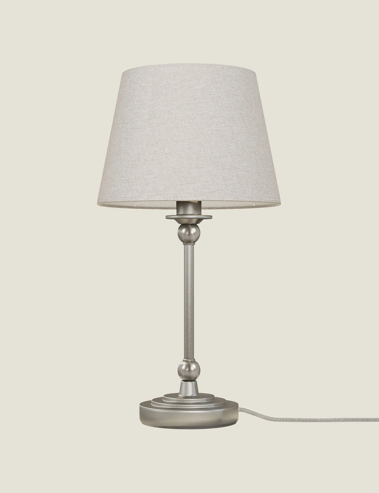 M&S Blair Table Lamp Grey Mix